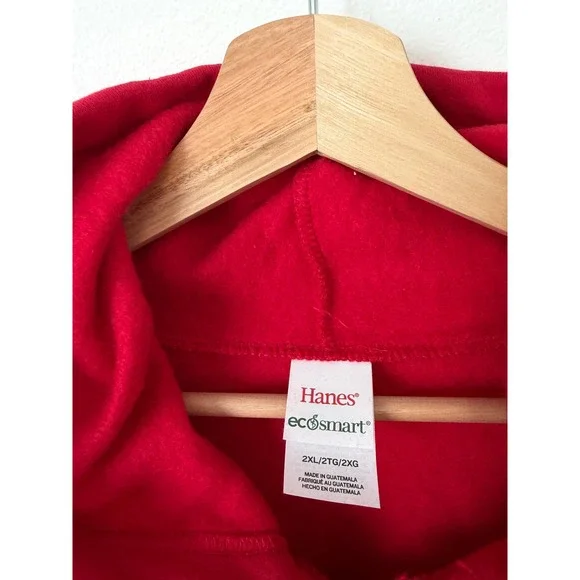 Hanes EcoSmart Red Zip-Up Jacket – Size 2XL – NWOT - Picture 2 of 3